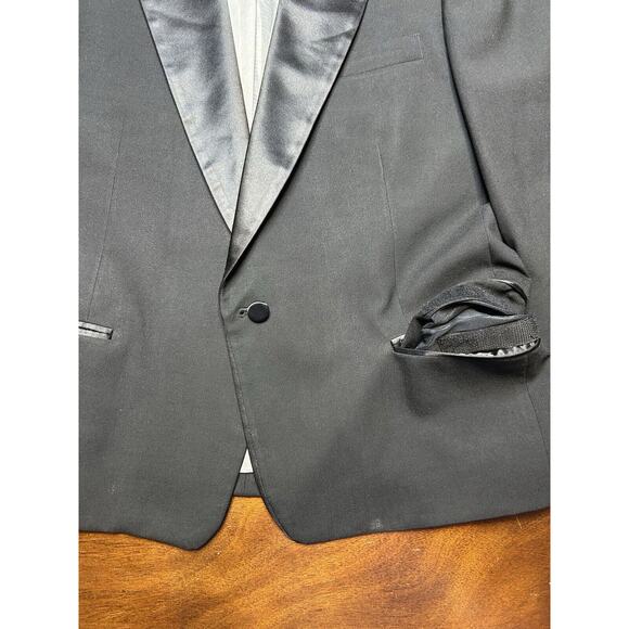 VTG Designer Christian Dior Monsieur Paris New York Suit Jacket Tuxedo Sz Medium - Picture 13 of 15